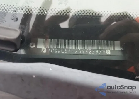 2003 Saturn L200 from USA, damaged, VIN 1G8JU54F73Y525979